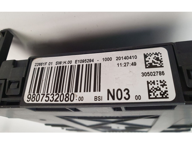 Модуль управления BSM 9807532080 Peugeot 2008 I для двигателя DV6DTED (9HP)