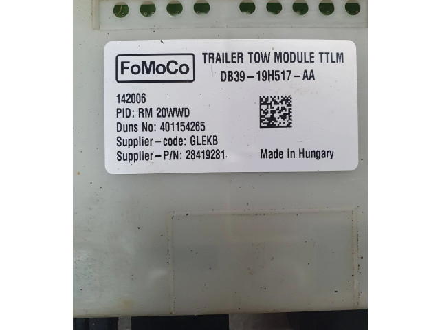 Блок управления DB3919H517AA, 28419281 Ford Ranger