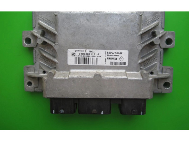 Блок управления двигателем Блок управления 8200774747, S120200113A   Renault Twingo I