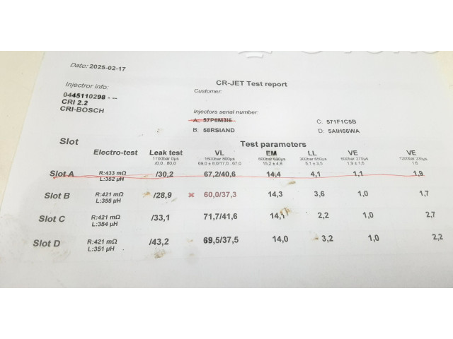 Форсунка 0445110298, 30777526    Volvo V70   