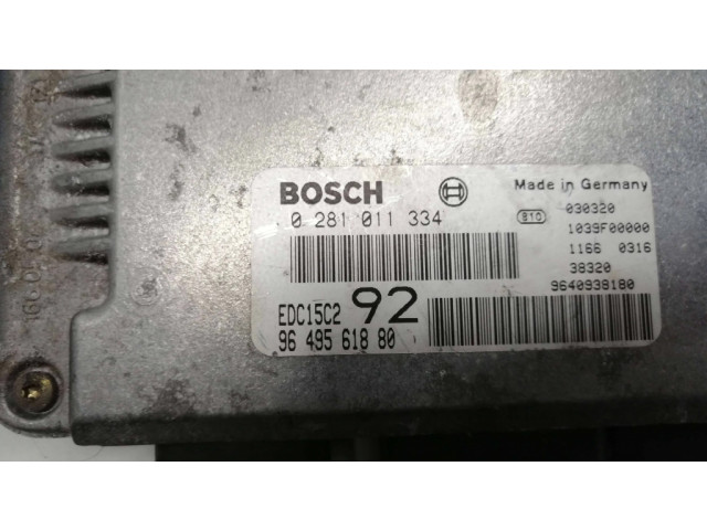 Блок управления двигателя 9640938180, 9649561880 Citroen C8