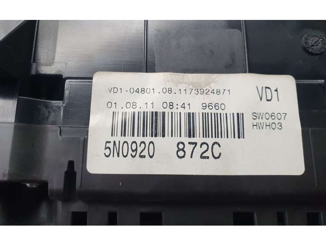 Přístrojová deska Volkswagen Tiguan 2008 5N0920872C