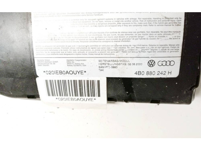 Подушка безопасности в сиденье 4b0880242h, bam-pt1-0660   Audi A6 S6 C5 4B