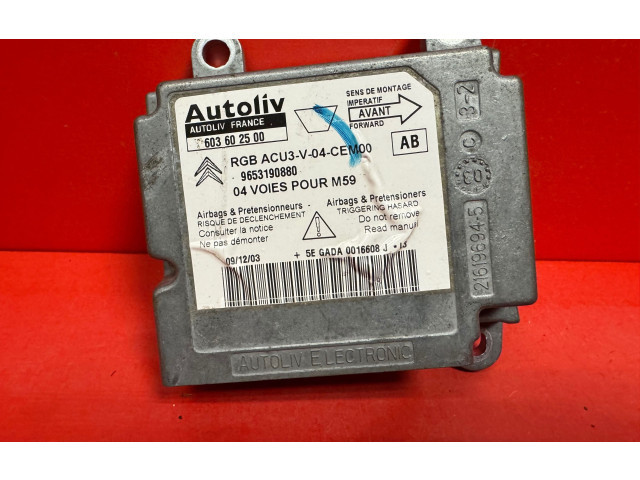 Блок подушек безопасности 9653190880, 670142800   Citroen Berlingo