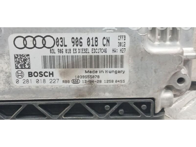 Блок управления двигателя 03L906018CN, 0281018227 Audi Q3 8U