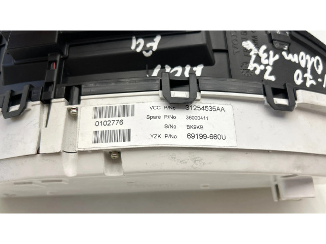Přístrojová deska Volvo V70 2009 31254535AA, 36000411