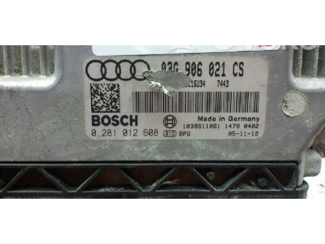 Блок управления двигателя 0281012608, 03G906021CS Audi A3 S3 8P