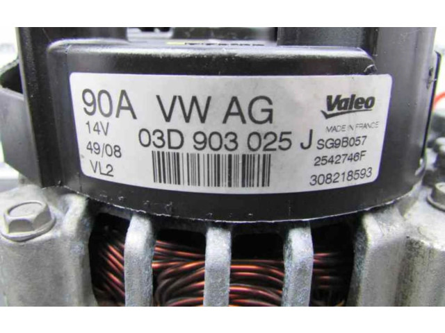 Генератор 03D903025J   Skoda Fabia Mk2 (5J)  