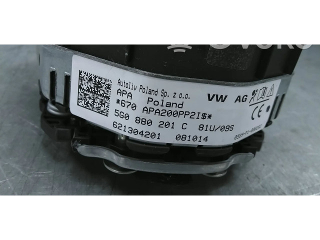 Подушка безопасности водителя 5G0880201C, 5G0880201B Volkswagen Golf VII
