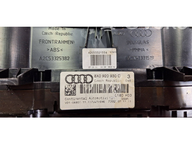 Панель приборов 8X0920930C, 03F906070GN Audi A1