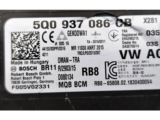 Блок комфорта 5Q0937086CB, D080134 Volkswagen Golf VIII