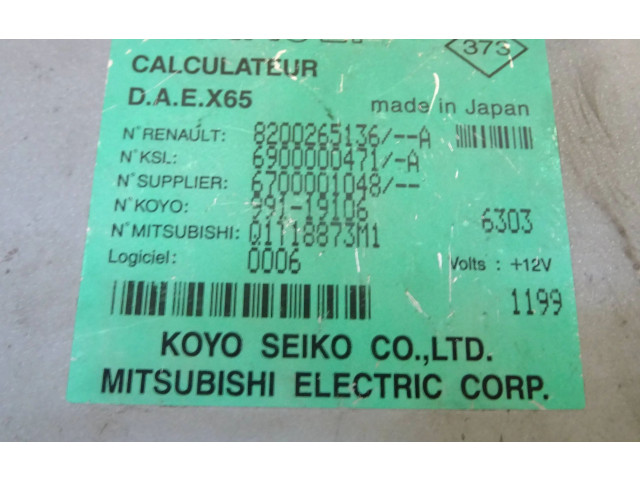 Переключатель дворников 8200265136, 8200265136A Renault Clio II