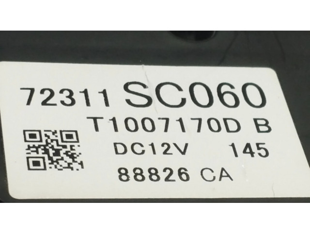 Блок управления климат-контролем 72311SC060, T1007170DB Subaru Forester SH