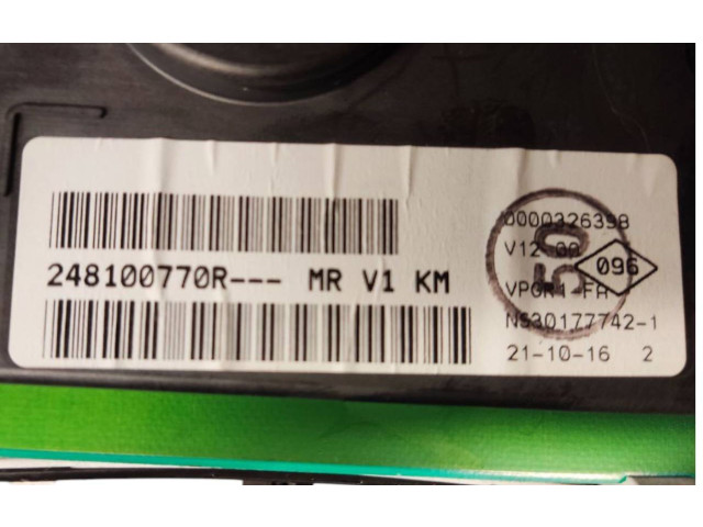 Панель приборов 248100770R Dacia Dokker