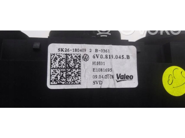 Блок управления климат-контролем 6V0819045B Skoda Fabia Mk3 (NJ)