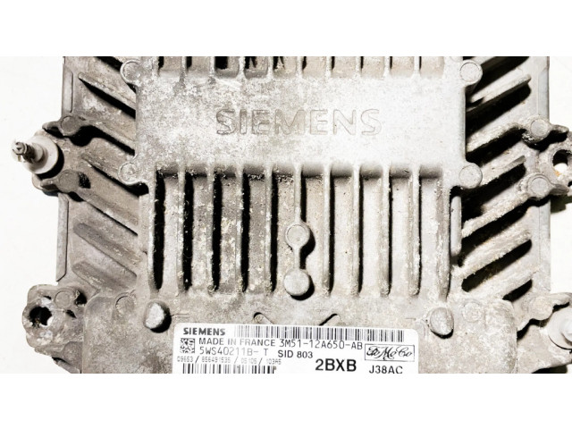 Блок управления двигателя 3M5112A650AB, 5WS40211BT Ford Focus