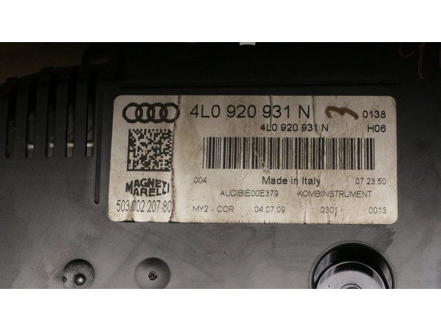 Přístrojová deska  Audi Q7 4L 2010 4L0920931N, 4L0920931N  