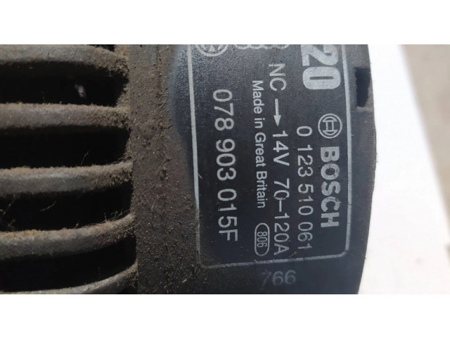 Генератор 078903015F, 0123510061   Audi A6 S6 C5 4B 2.4     