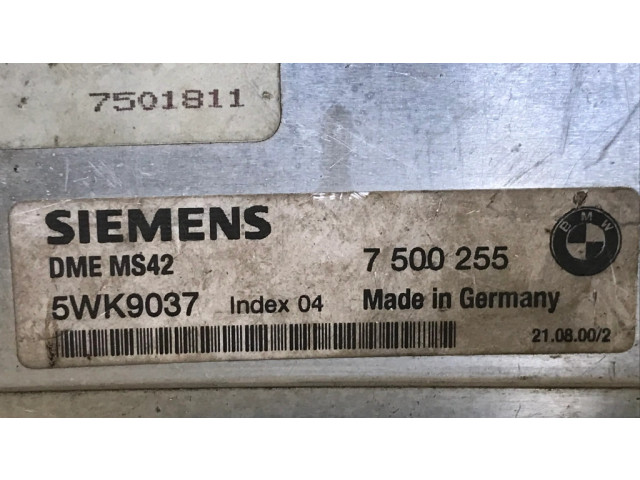 Řídící jednotka 7500255, 5WK9037 BMW 7 E38 1998