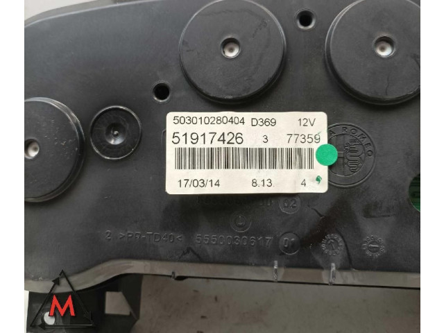 Přístrojová deska  Fiat Punto (199) 2012 51917426, 503010280404  