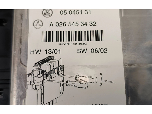 Блок предохранителей A0265453432, 05045131 Mercedes-Benz SL R230