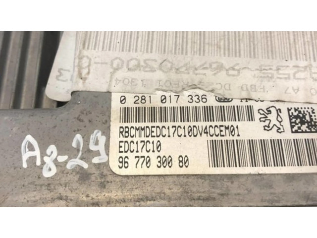 Řídící jednotka 9677030080, 0281017336   Citroen DS3 2012