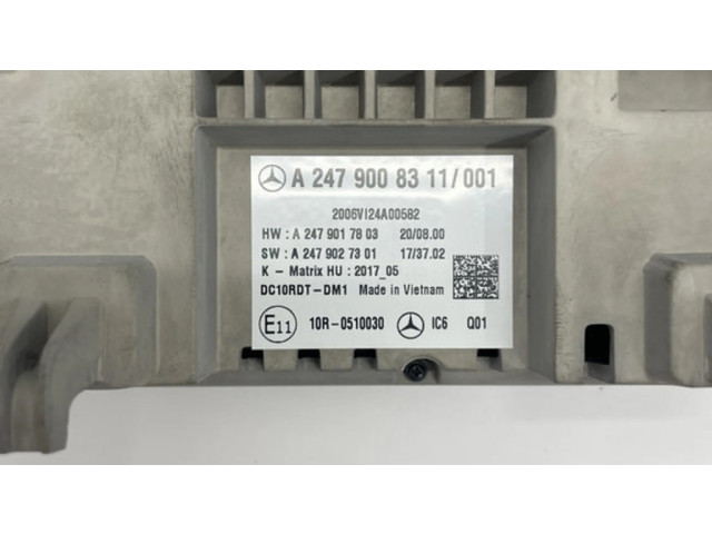 Přístrojová deska Mercedes-Benz GLA H247 2020 A2479008311, A2479017803