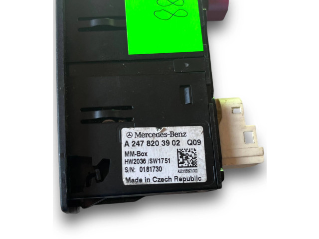 Блок комфорта S880, A2478203902   Mercedes-Benz GLB x247   