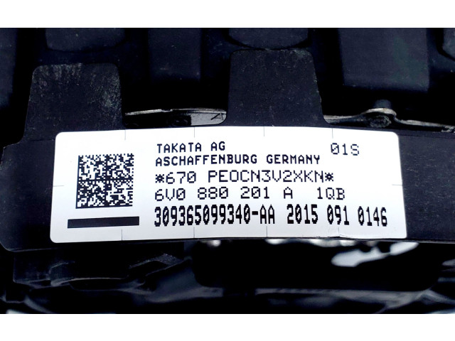 Подушка безопасности водителя 6V0880201A Skoda Fabia Mk3 (NJ)