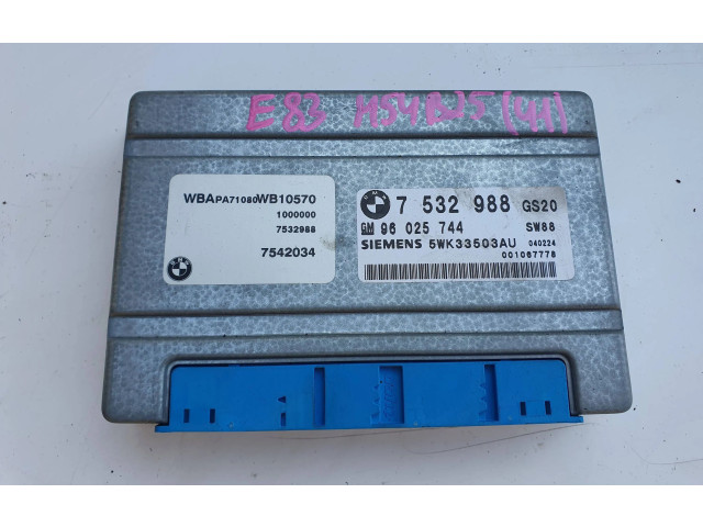 Блок управления коробкой передач 7532988   BMW X3 E83