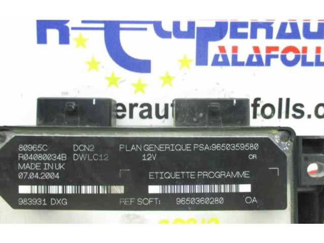 Řídící jednotka 9650359580 Citroen Berlingo