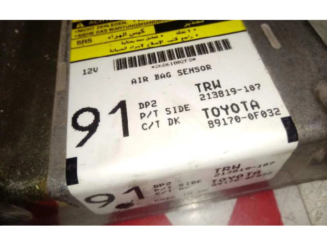 Блок подушек безопасности 891700F032, CENTRALITAAIRBAG Toyota Corolla Verso E121