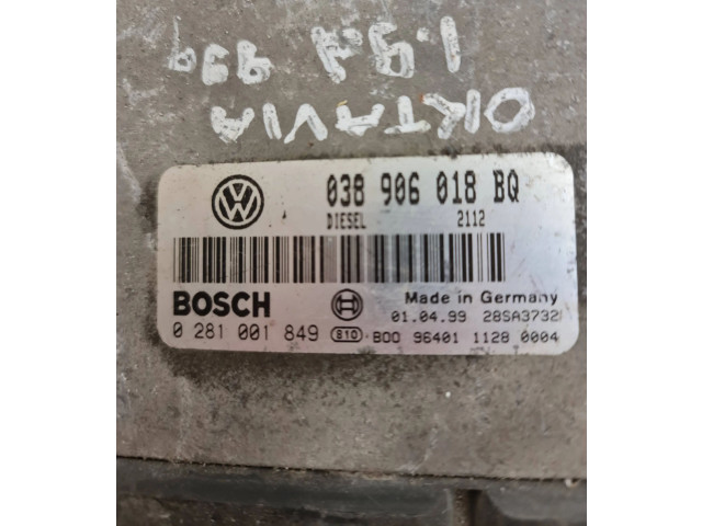 Блок управления двигателя 038906018BQ, 28SA3732 Skoda Octavia Mk1 (1U)