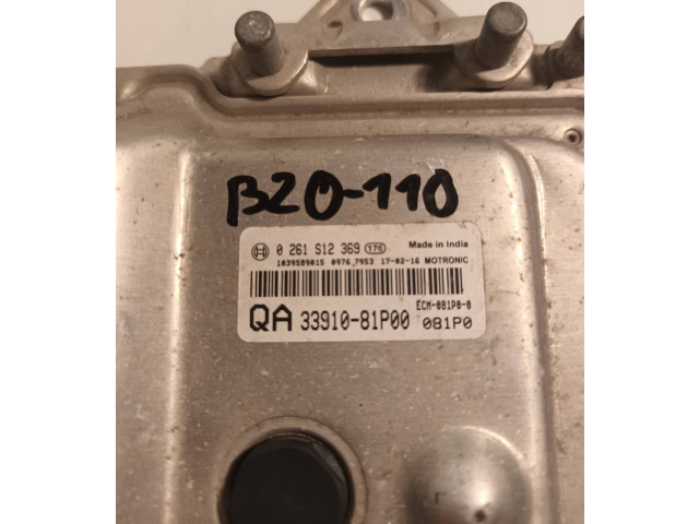 Блок управления двигателя 0261S12369, 3391081P00 Suzuki Ignis