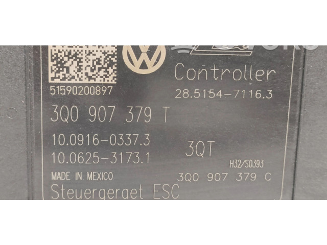 Блок АБС 3Q0907379T, 3Q0907379C Skoda Octavia Mk3 (5E) 2013 - 2019 года