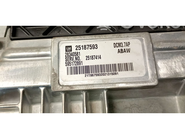 Блок управления двигателя 25187593, 25187593   Chevrolet Cruze