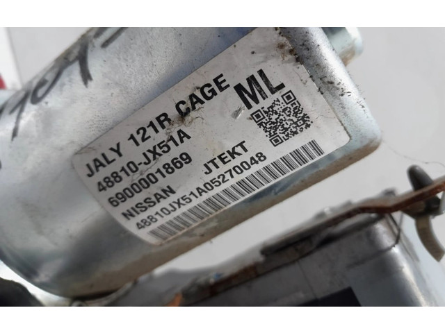 Рулевая рейка 48810JX51A, 170955 Nissan Navara 2005 - 2016 года