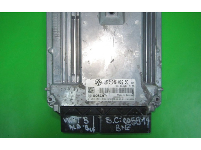 Řídící jednotka 070906016EC, 0281014893 Volkswagen Transporter - Caravelle T5 2008