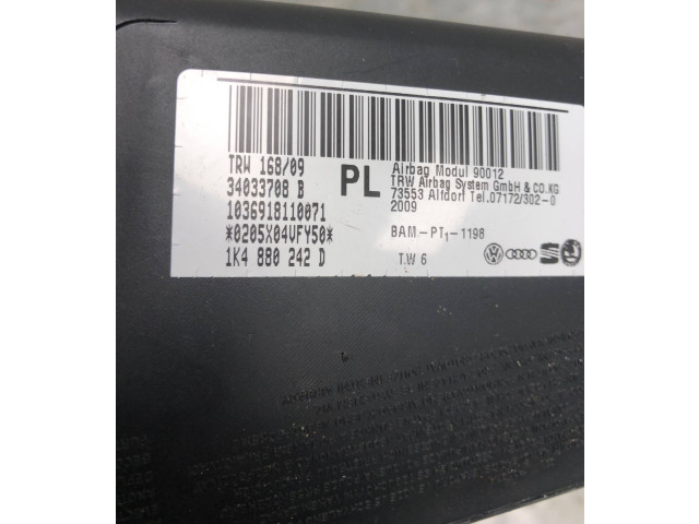 Подушка безопасности в сиденье 1K4880242D Skoda Octavia Mk2 (1Z)