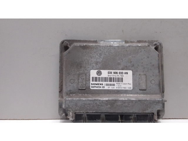 Блок управления двигателя 03E906033AN, 5WP44234 Skoda Fabia Mk2 (5J)
