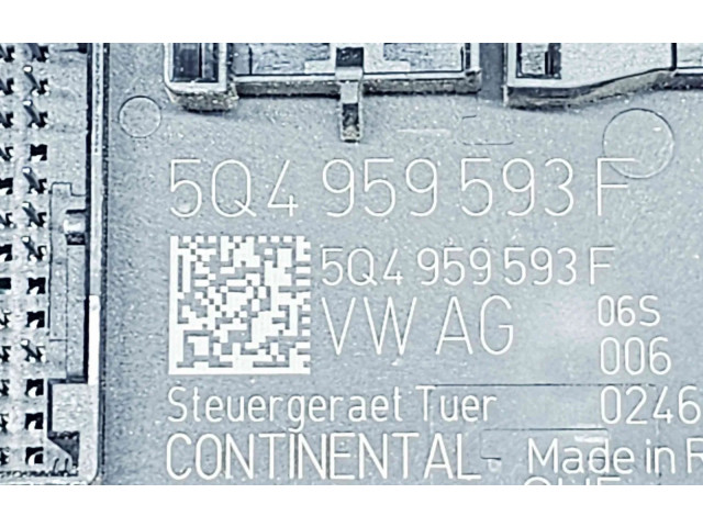 Блок комфорта 5Q4959593F Skoda Superb B8 (3V)