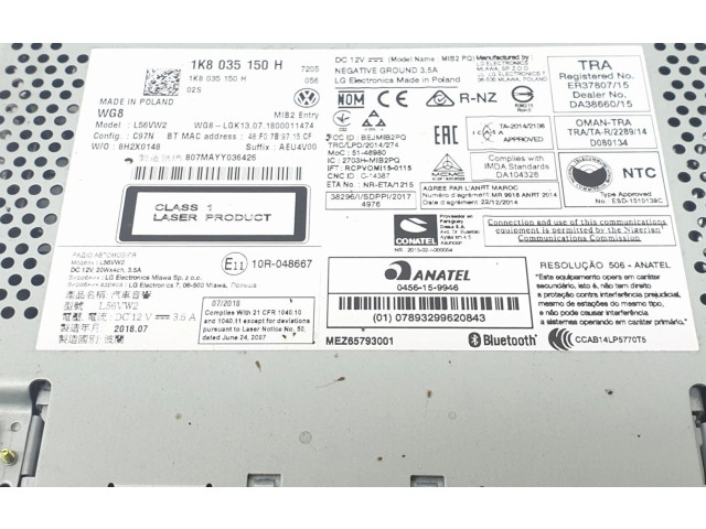 Дисплей    1K8035150H, 1K8035150H   Volkswagen Caddy