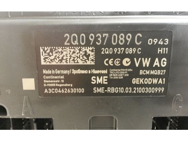 Блок комфорта 2Q0937089C, 2Q0937089C   Skoda Fabia Mk3 (NJ)   