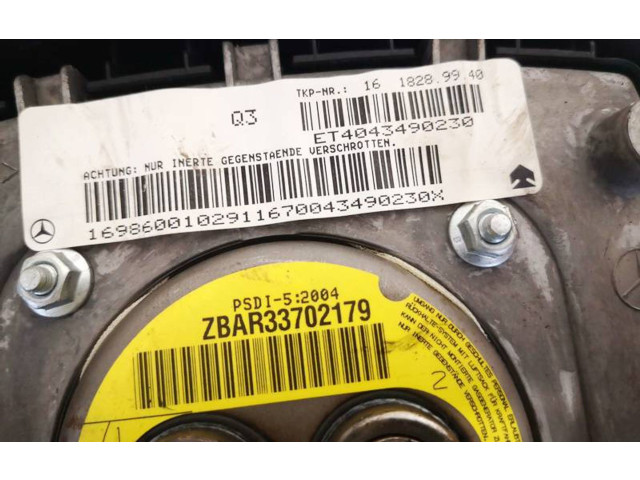 Подушка безопасности водителя 169860010, 169860010   Mercedes-Benz A W169