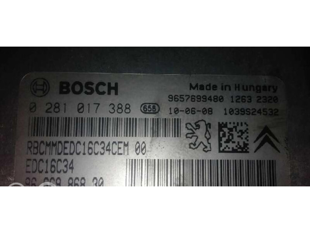 Řídící jednotka 9666986880, 9657699480 Citroen C3 Pluriel 2010