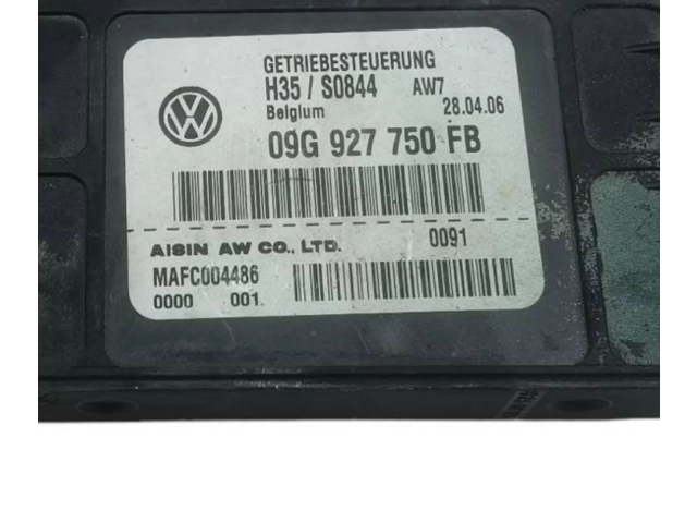 Блок управления коробкой передач 09G927750FB, H35S0844 Audi A3 S3 8P