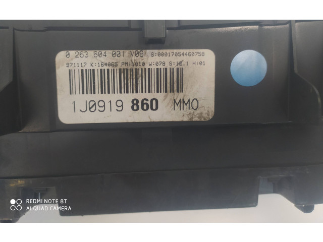 Панель приборов 1J0919860, 0263604001 Volkswagen Golf IV