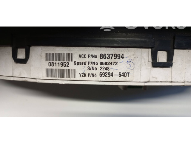 Панель приборов 8602472, 8637994   Volvo V70       