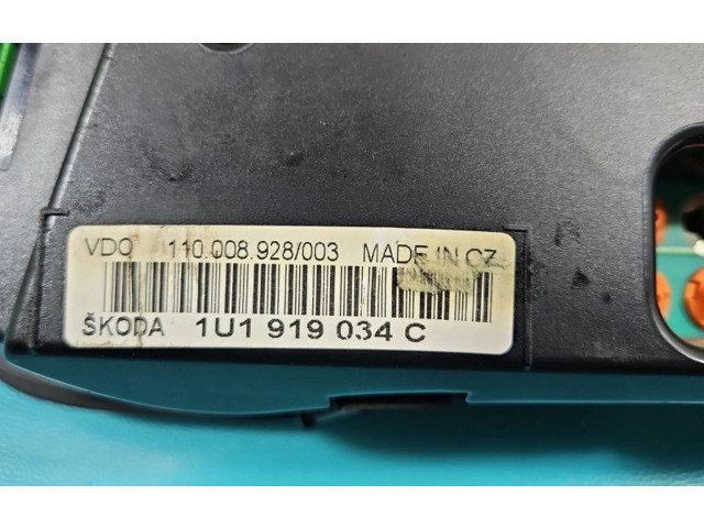 Спидометр (приборный щиток) 1U1919034C, IMPRK1393489 Skoda Octavia Mk1 (1U)