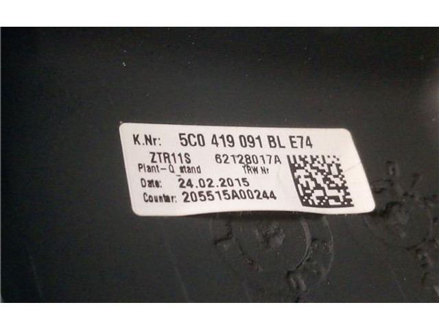 Руль Volkswagen Jetta VI 2011 - 2018 года CUU, 5C0419091BL